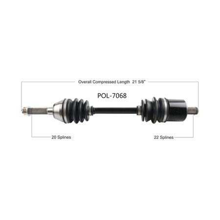 Wide Open OE Replacement CV Axle for POL FRONT L/R ACE 325/500/570/900 POL-7068
